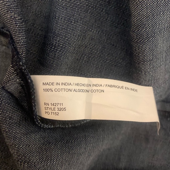 “ELOQUII” Denim Chambray PinTuck Bib Dress - Picture 14 of 14